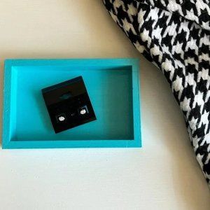 Oval Cubic Zirconia Stud Earrings